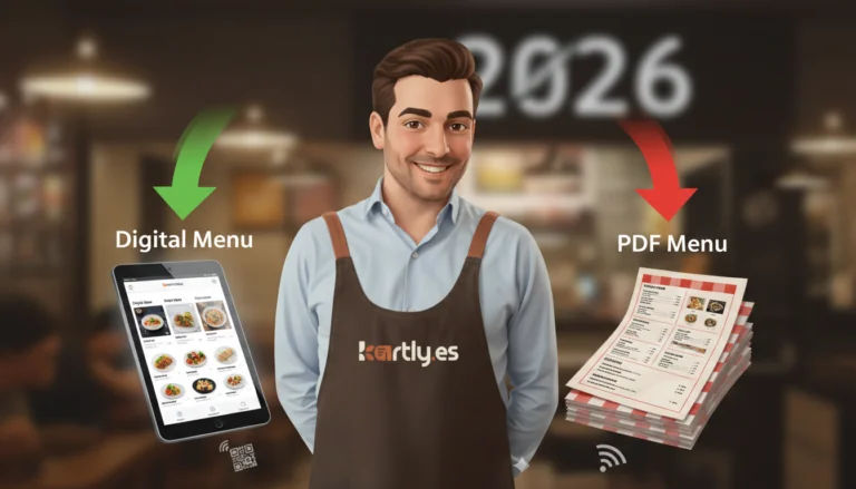Menú digital vs carta en PDF qué opción vende más en 2026